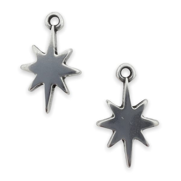 Bedel star Zilver DQ 12x18x4mm-bedels-Kraaltjes van Renate