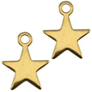 Bedel ster Goud DQ 15x12mm-Kraaltjes van Renate