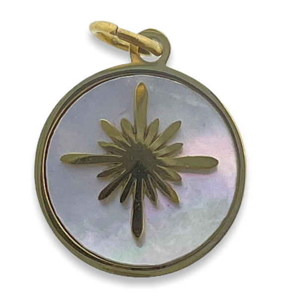 Bedel ster RVS goud 12mm- per stuk-bedels-Kraaltjes van Renate