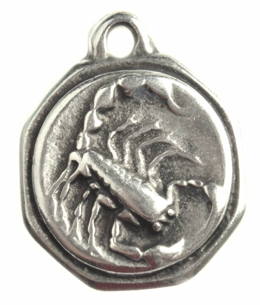 Bedel sterrenbeeld Schorpioen Zilver DQ 23mm-Kraaltjes van Renate