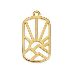 Bedel sunset 24K goud 25mm-bedels-Kraaltjes van Renate