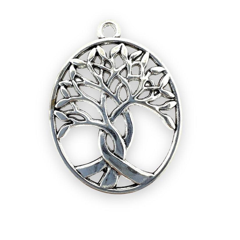 Bedel tree of life zilver 31x23mm-onderdelen-Kraaltjes van Renate