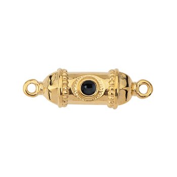 Bedel tussenzetsel black RVS 24K goud 25,5mm - per stuk-bedels-Kraaltjes van Renate