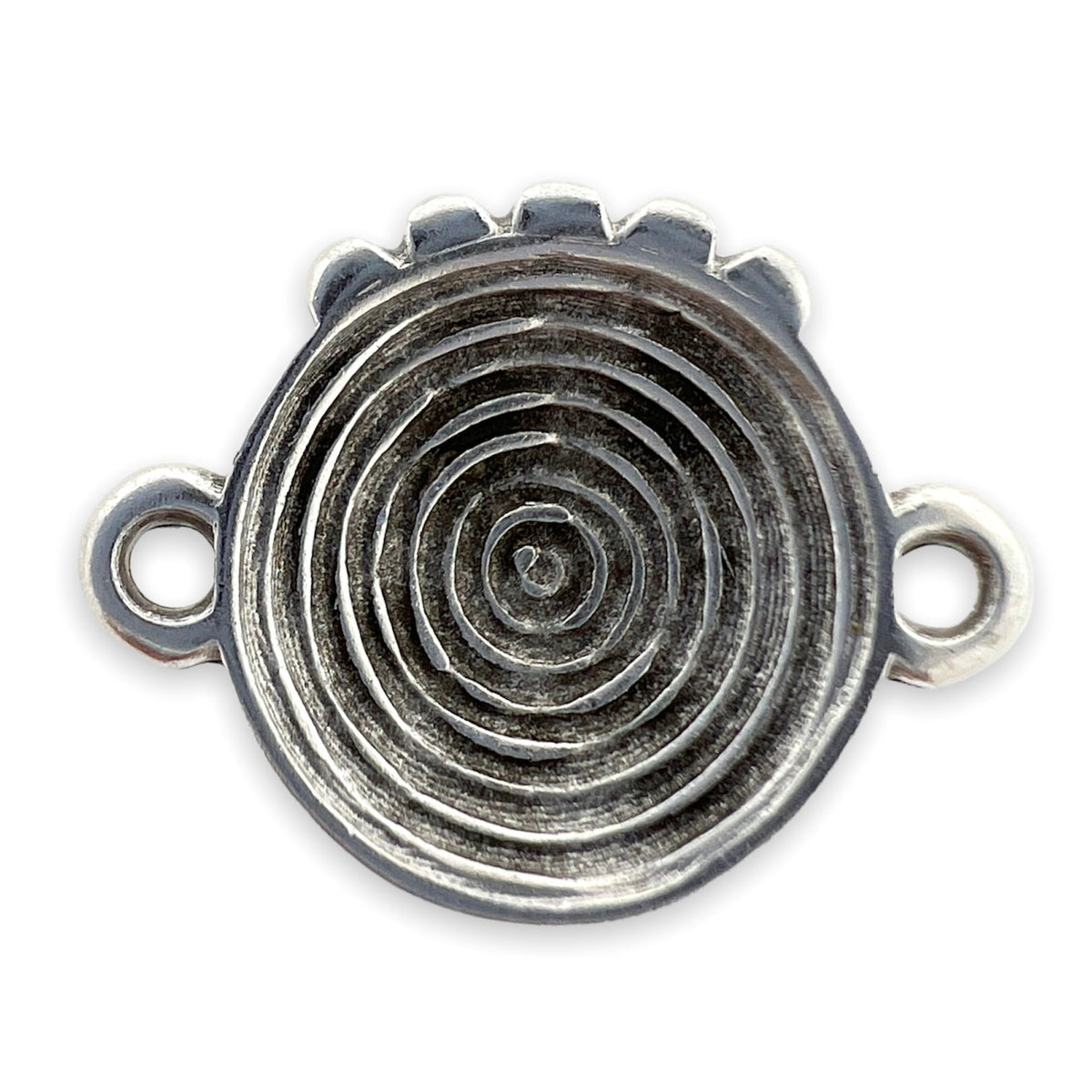 Bedel tussenzetsel spiraal Zilver DQ 18x14mm-bedels-Kraaltjes van Renate