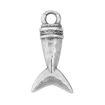 Bedel vin DQ RVS zilver 28mm - per stuk-Kralen-Kraaltjes van Renate