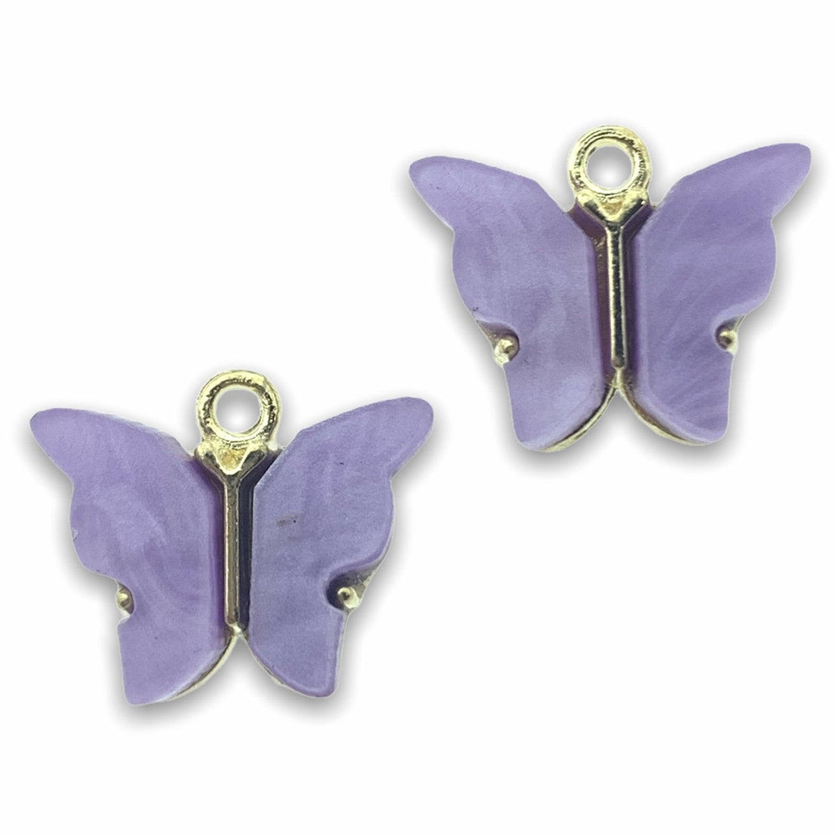 Bedel vlinder paars Goud 13x15mm-Kraaltjes van Renate