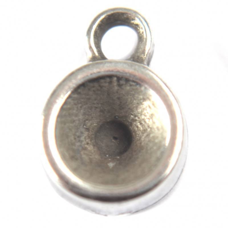 Bedel voor SS29 metaal zilver DQ 11x8mm-Kraaltjes van Renate