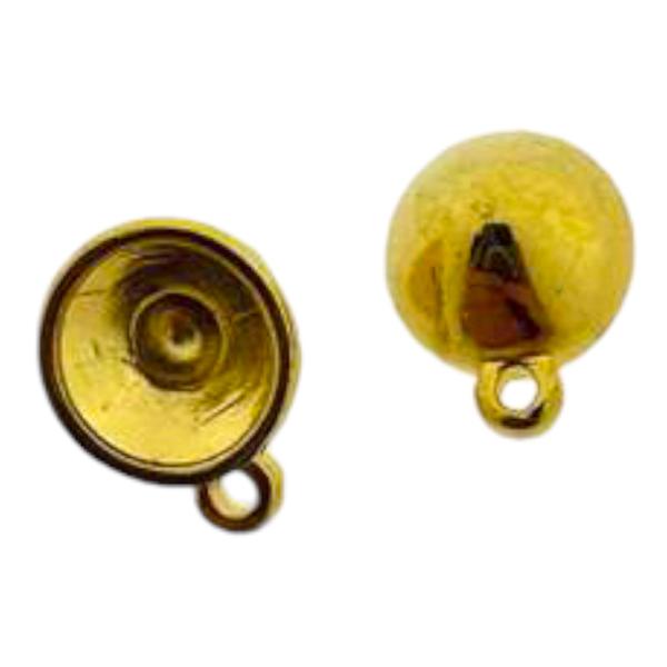 Bedel voor SS39 metaal goud DQ 13x10mm-bedels-Kraaltjes van Renate