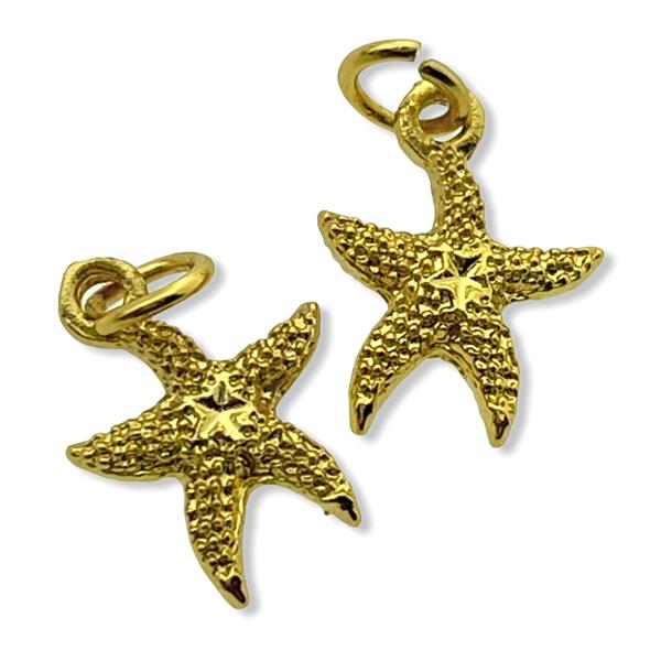 Bedel zeester Gold plated 15x11mm-Kraaltjes van Renate