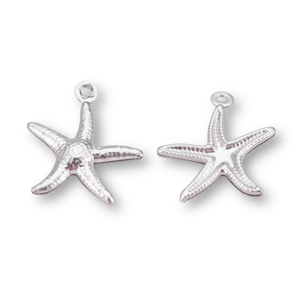 Bedel zeester Stainless steel zilver 18mm-bedels-Kraaltjes van Renate