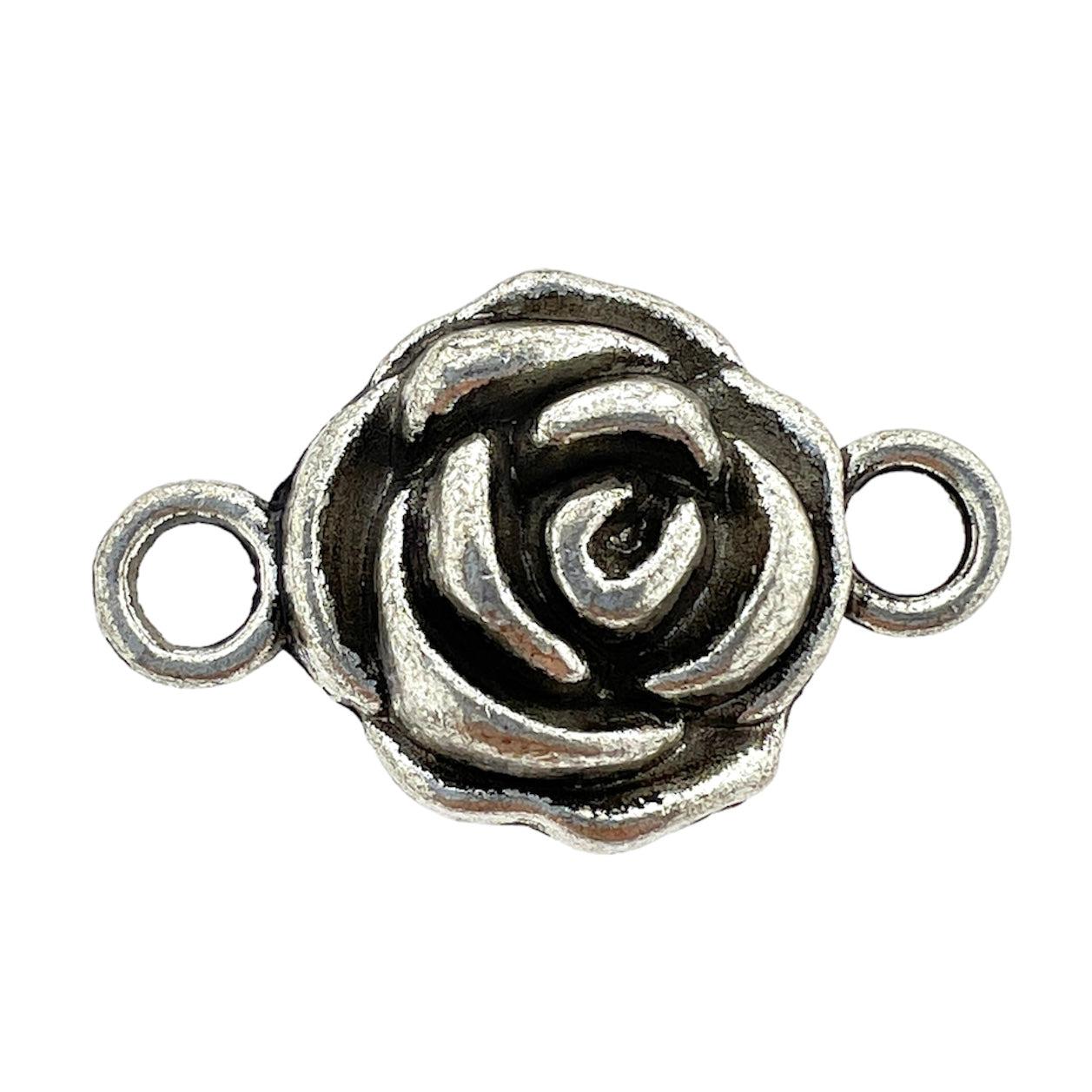 Bedel zilver roos tussenzetel 25mm-bedels-Kraaltjes van Renate