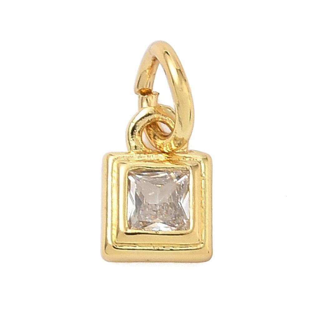 Bedel zirconia 18K goud crystal 7mm - per stuk-bedels-Kraaltjes van Renate