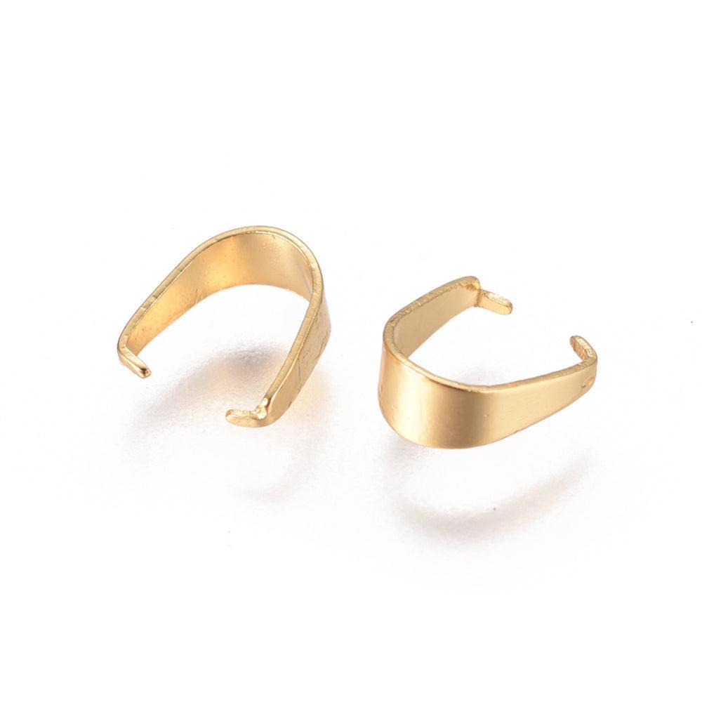 Bedelklem RVS goud 6mm - per stuk-Onderdelen-Kraaltjes van Renate