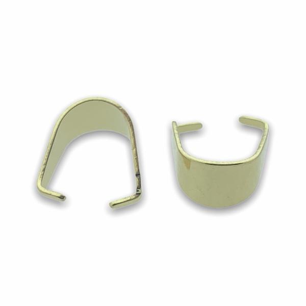 Bedelklem Stainless steel Goud 10x8,5x0,5mm-Kraaltjes van Renate