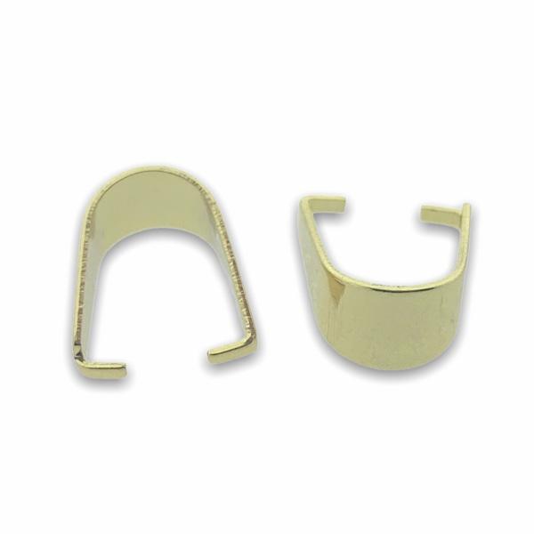 Bedelklem Stainless steel Goud 11x8x5mm-Kraaltjes van Renate