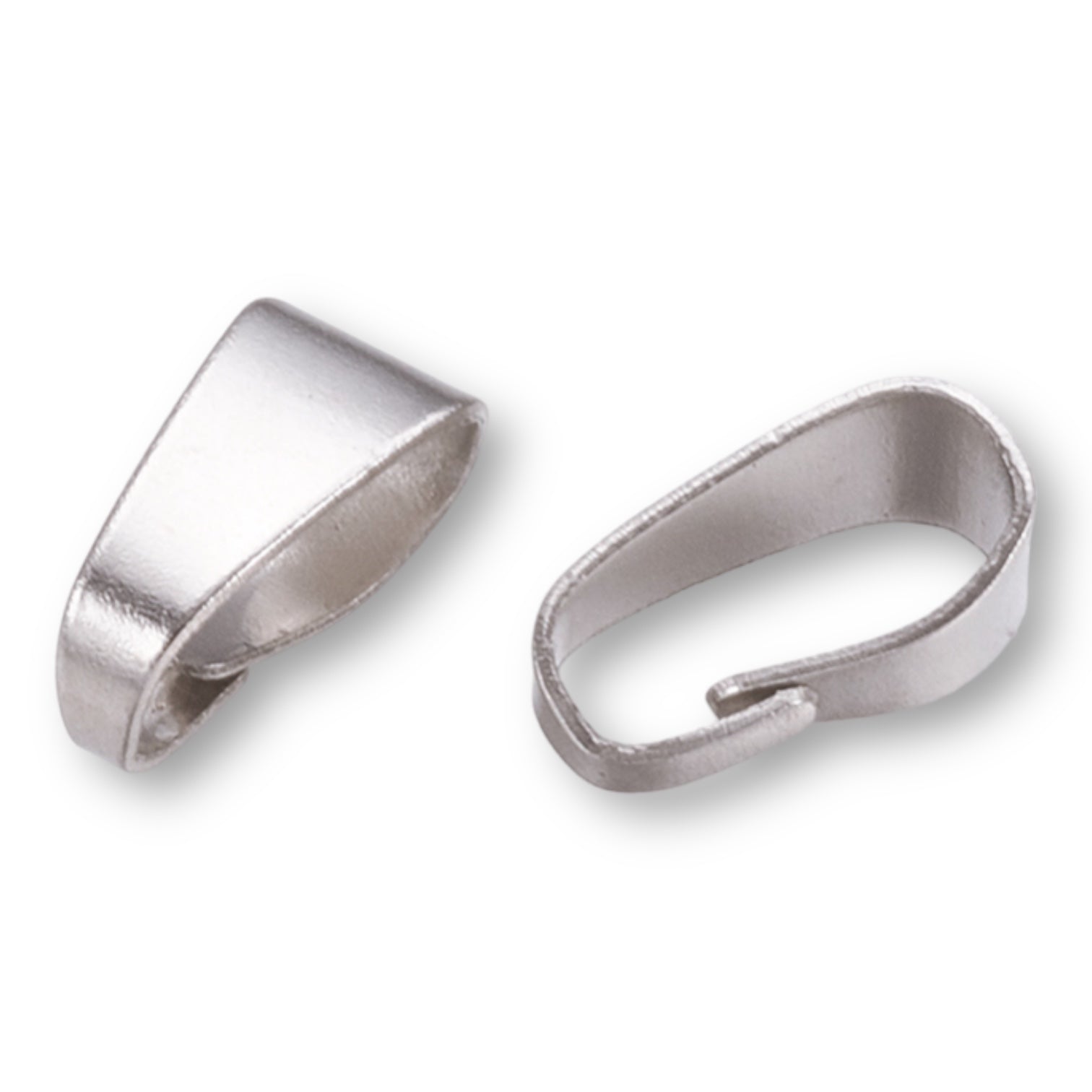 Bedelklem Stainless steel Zilver 7x3mm- per stuk-onderdelen-Kraaltjes van Renate