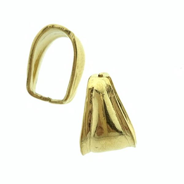 Bedelklemmen Stainless steel Goud 9.5x7x6.5mm-Kraaltjes van Renate