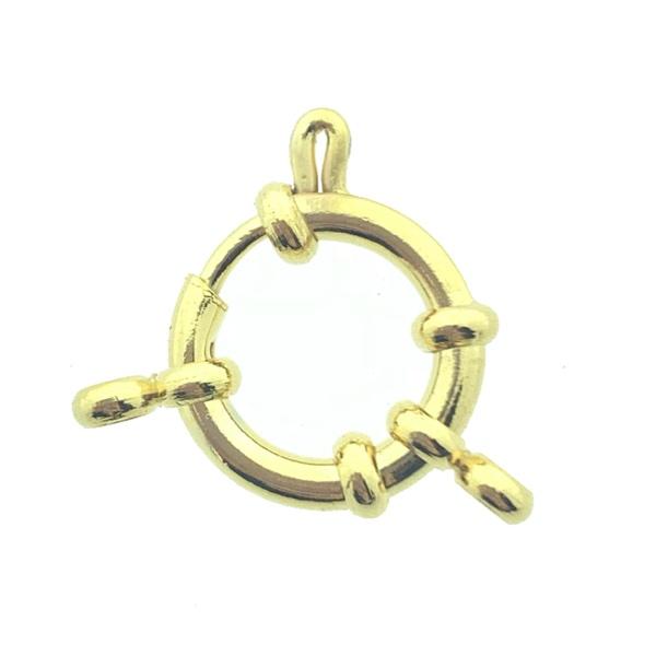 Boei sluiting Goud RVS 23x14mm-Kraaltjes van Renate