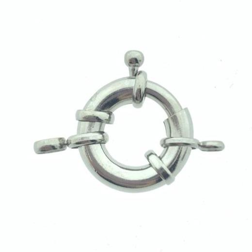 Boei sluiting Zilver 19x6mm-Kraaltjes van Renate