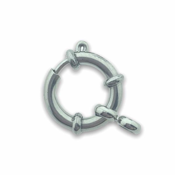 Boei sluiting Zilver RVS 12x2,5mm-Kraaltjes van Renate