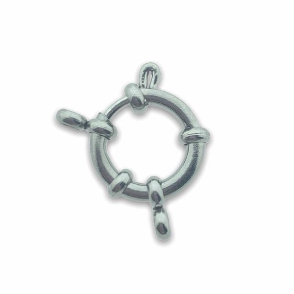 Boei sluiting Zilver RVS 18x14x4mm-Kraaltjes van Renate