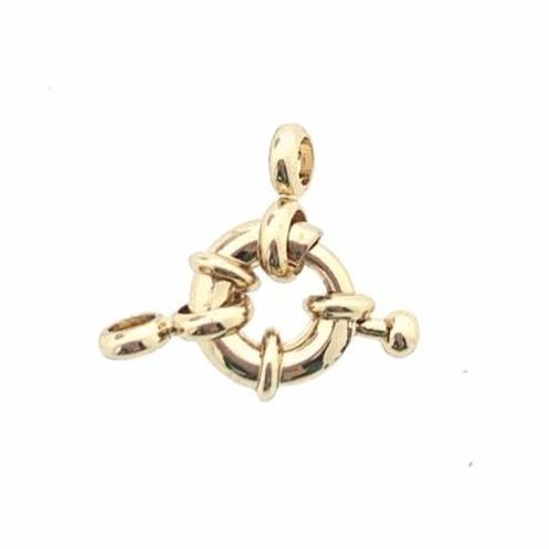 Boei sluiting Licht Goud 9.5mm-Kraaltjes van Renate