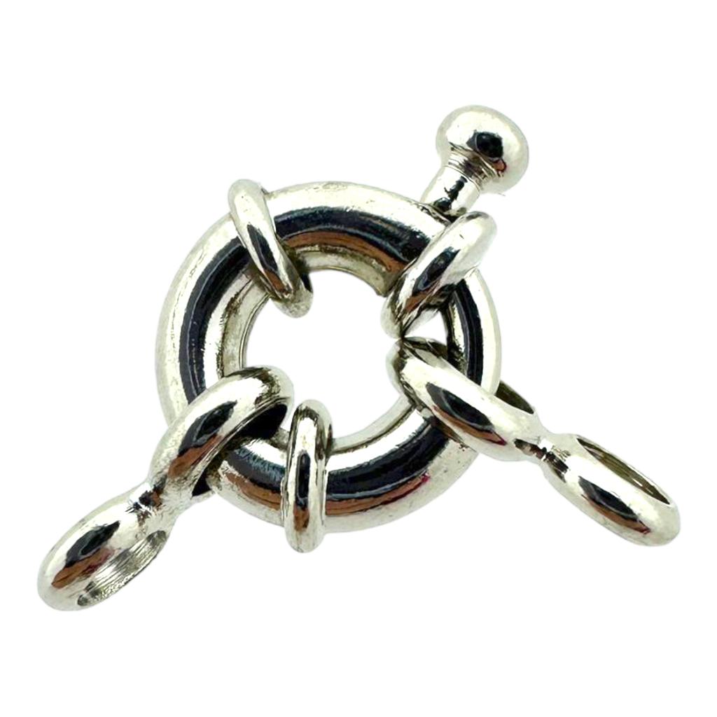 Boei sluiting platinum Zilver 11mm-sluitingen-Kraaltjes van Renate