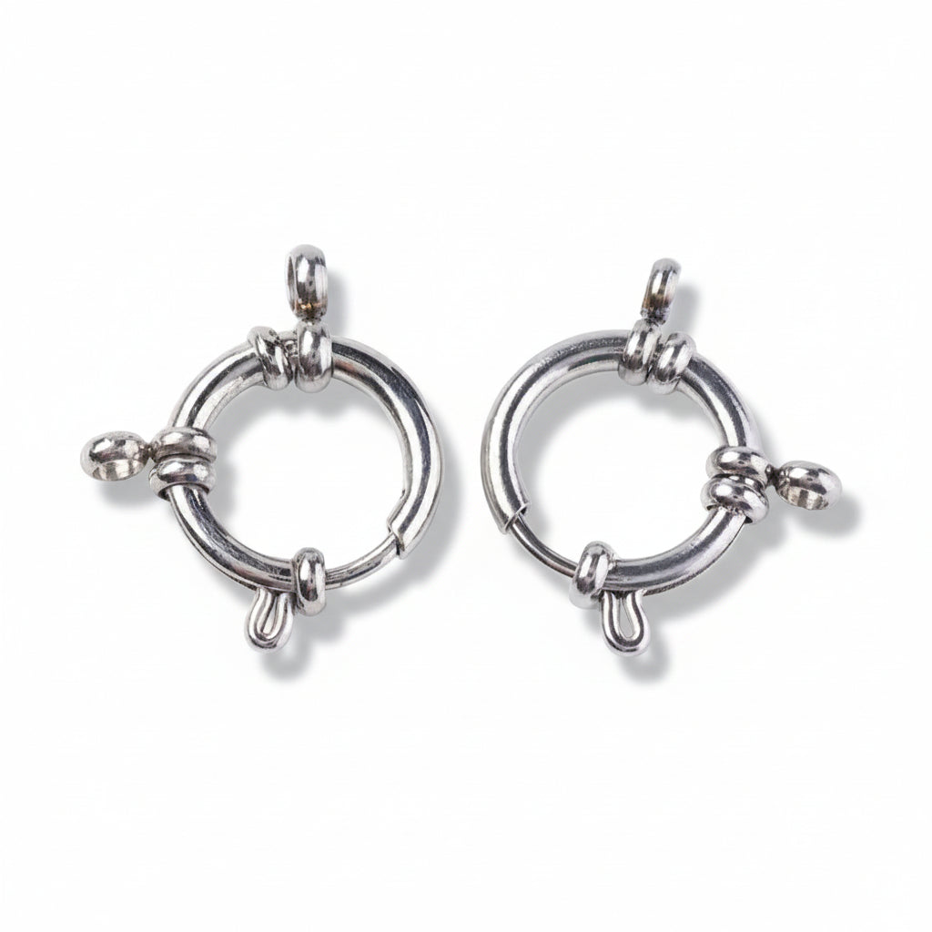 Boeisluiting RVS Staalkleur 16x4mm - per stuk-Sluitingen-Kraaltjes van Renate