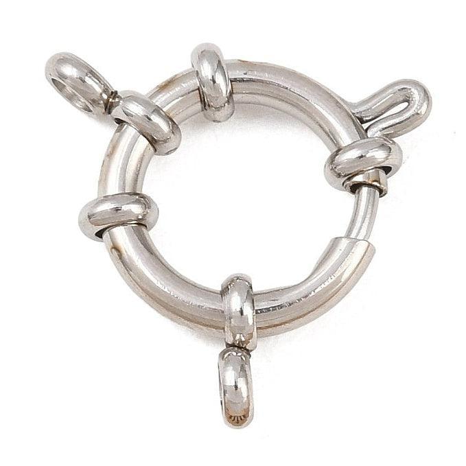 Boeisluiting Zilver RVS 17mm - per stuk-Sluitingen-Kraaltjes van Renate