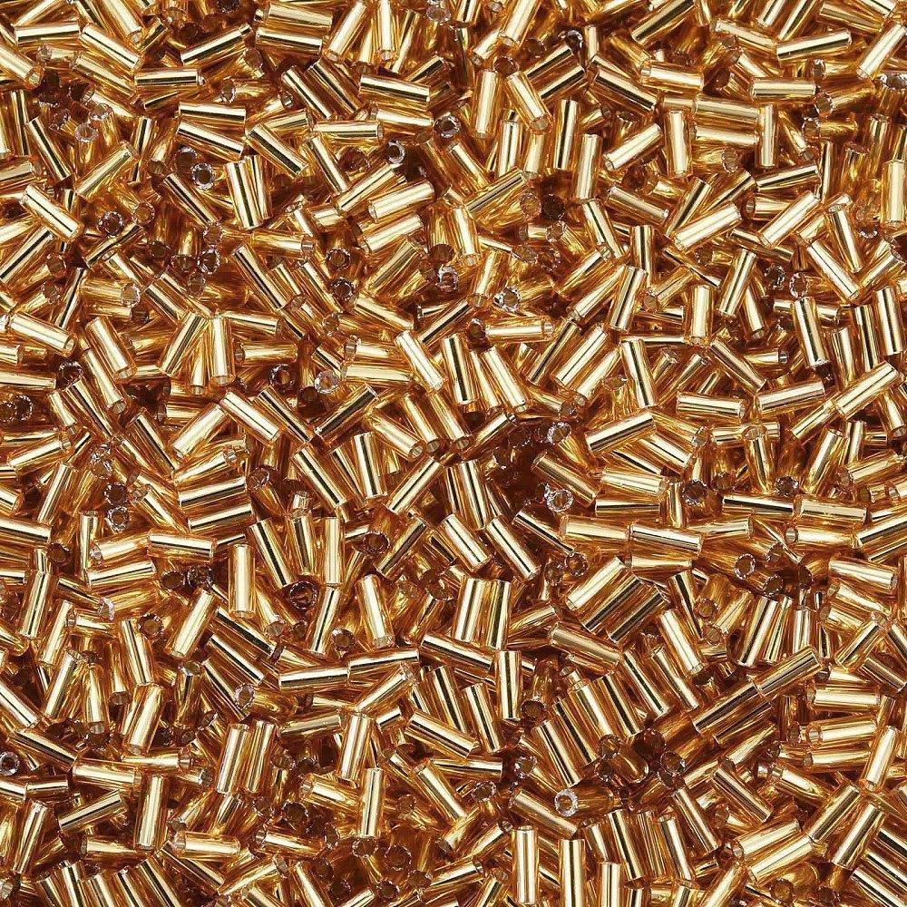 Buisglaaskralen Metallic Goud 4.5x2.0mm - per 10 gram-Kralen-Kraaltjes van Renate