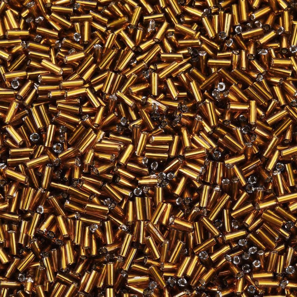 Buisglaskralen Donker Goud 4x2mm - per zakje (10g)-Kralen-Kraaltjes van Renate