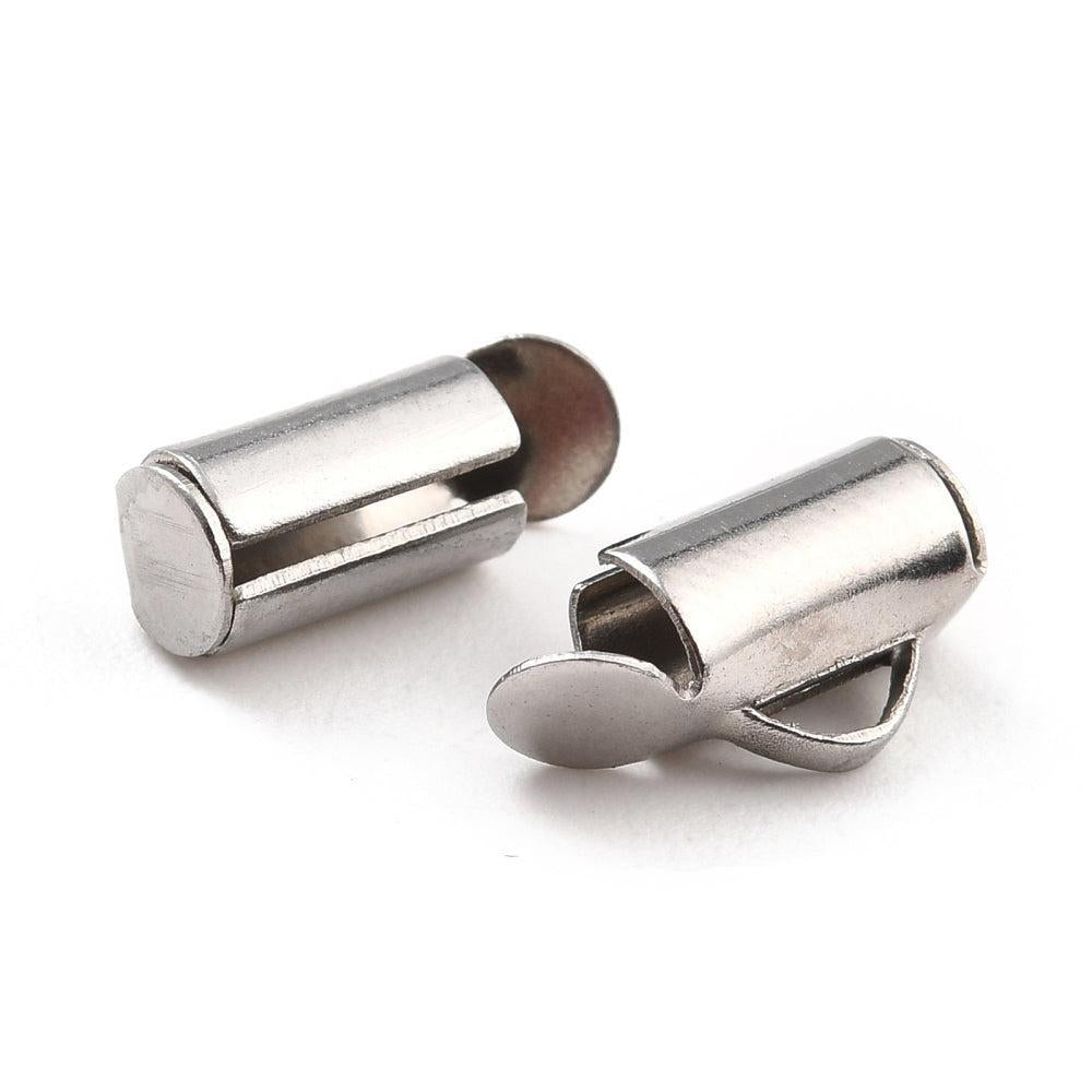 Buisje Miyuki Armbanden RVS Zilver 10mm - 4 stuks-Onderdelen-Kraaltjes van Renate