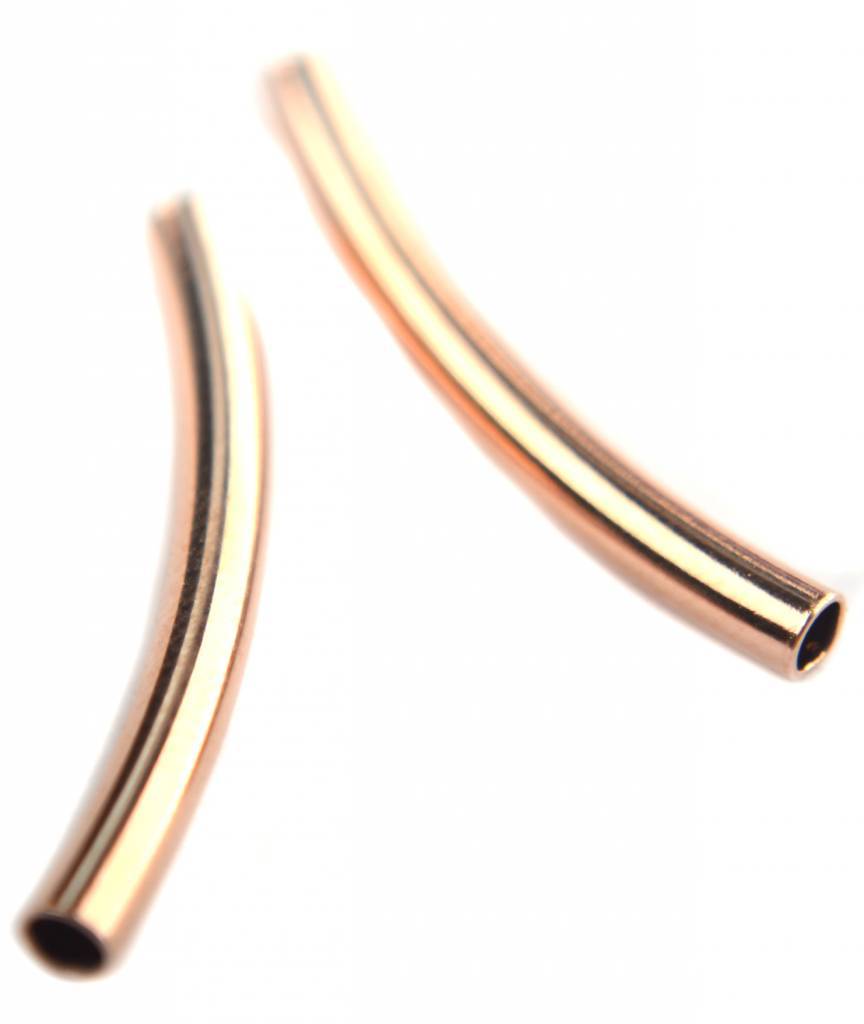 Buisje Ø2.5mm Rosegoud DQ-Kraaltjes van Renate