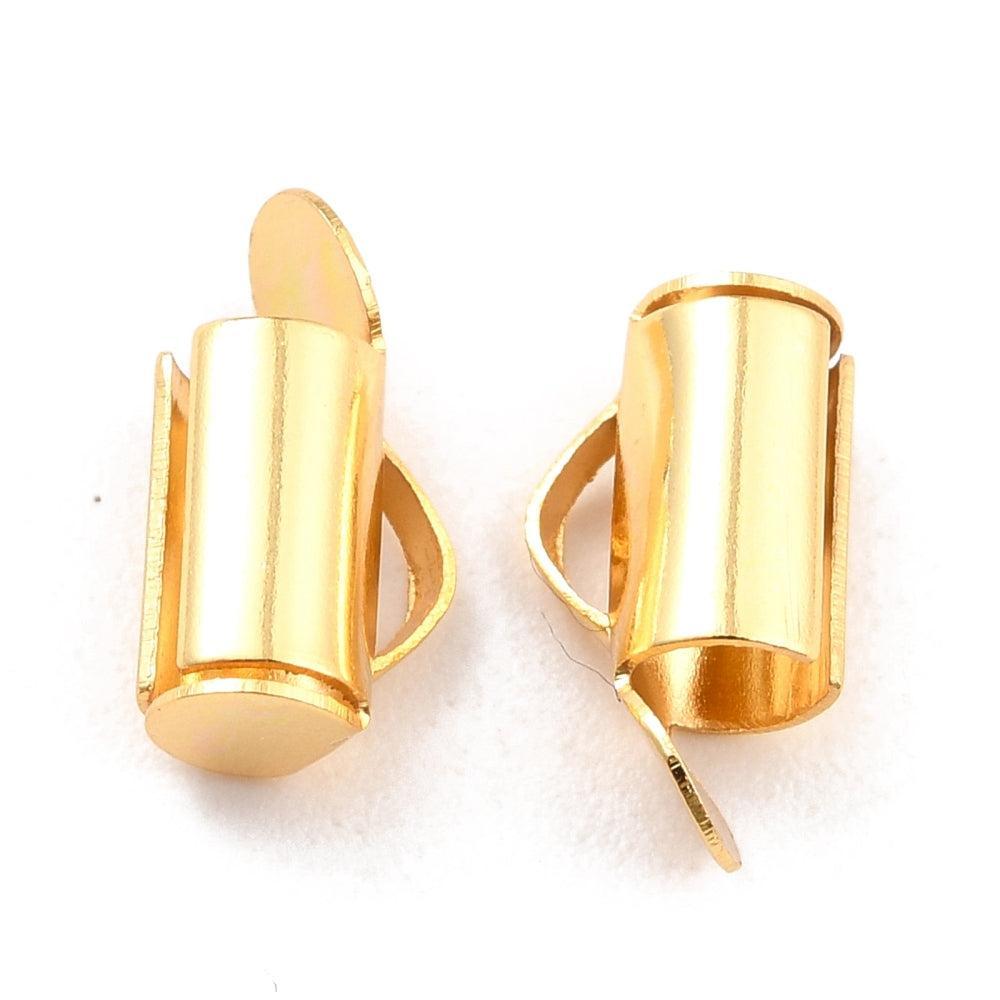 Buisje Premium 18k RVS Goud 10mm - per stuk-Onderdelen-Kraaltjes van Renate