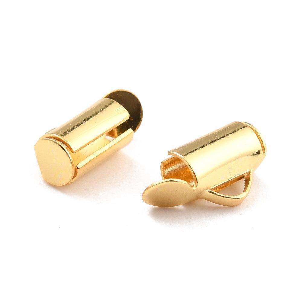 Buisje Premium 18k RVS Goud 10mm - per stuk-Onderdelen-Kraaltjes van Renate