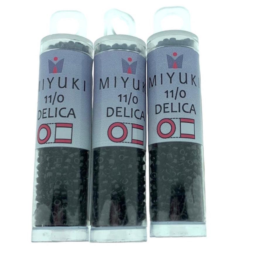 Buisje miyuki delica 11/0 DB010-TB black - 7,2 gram-Kralen-Kraaltjes van Renate