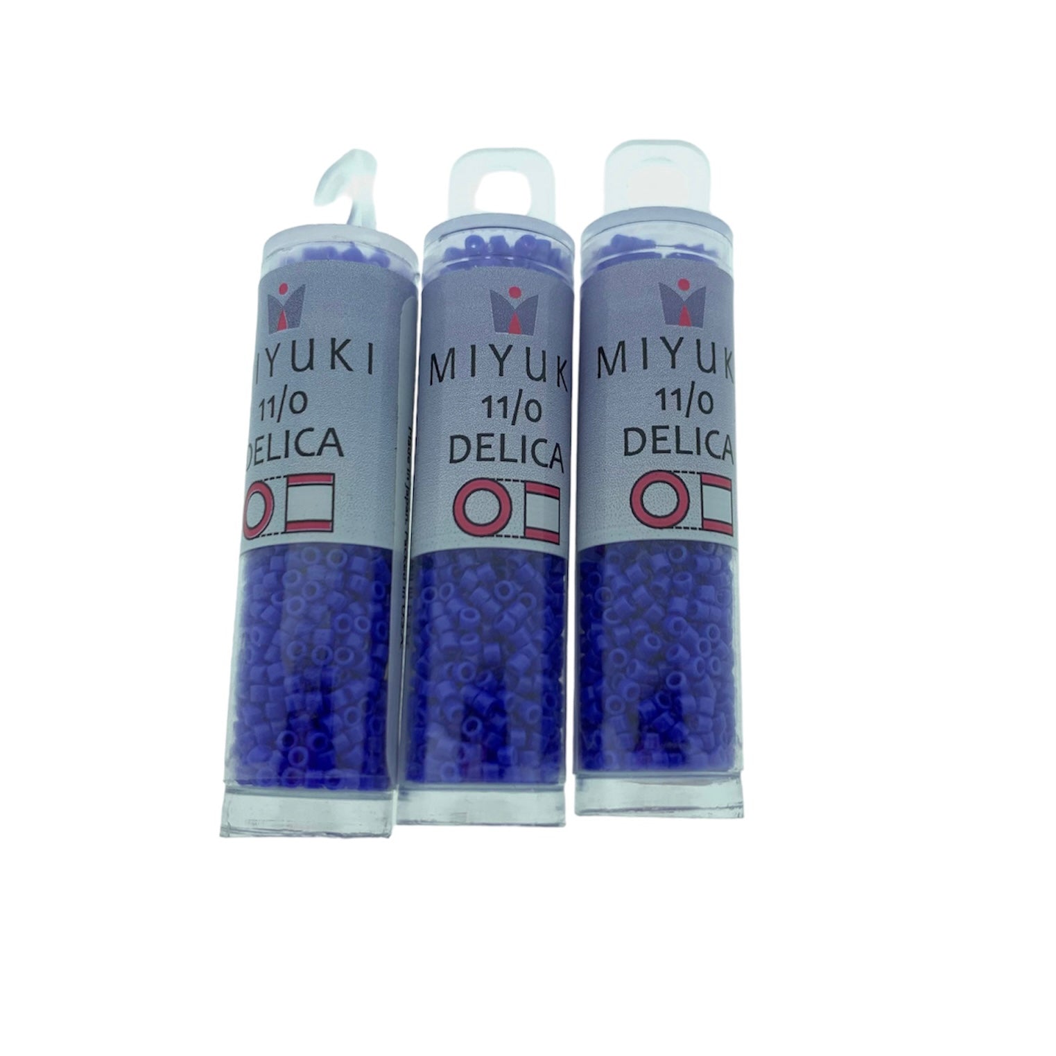 Buisje miyuki delica 11/0 DB1138-TB opaque cyan blue - 7,2 gram-Kralen-Kraaltjes van Renate