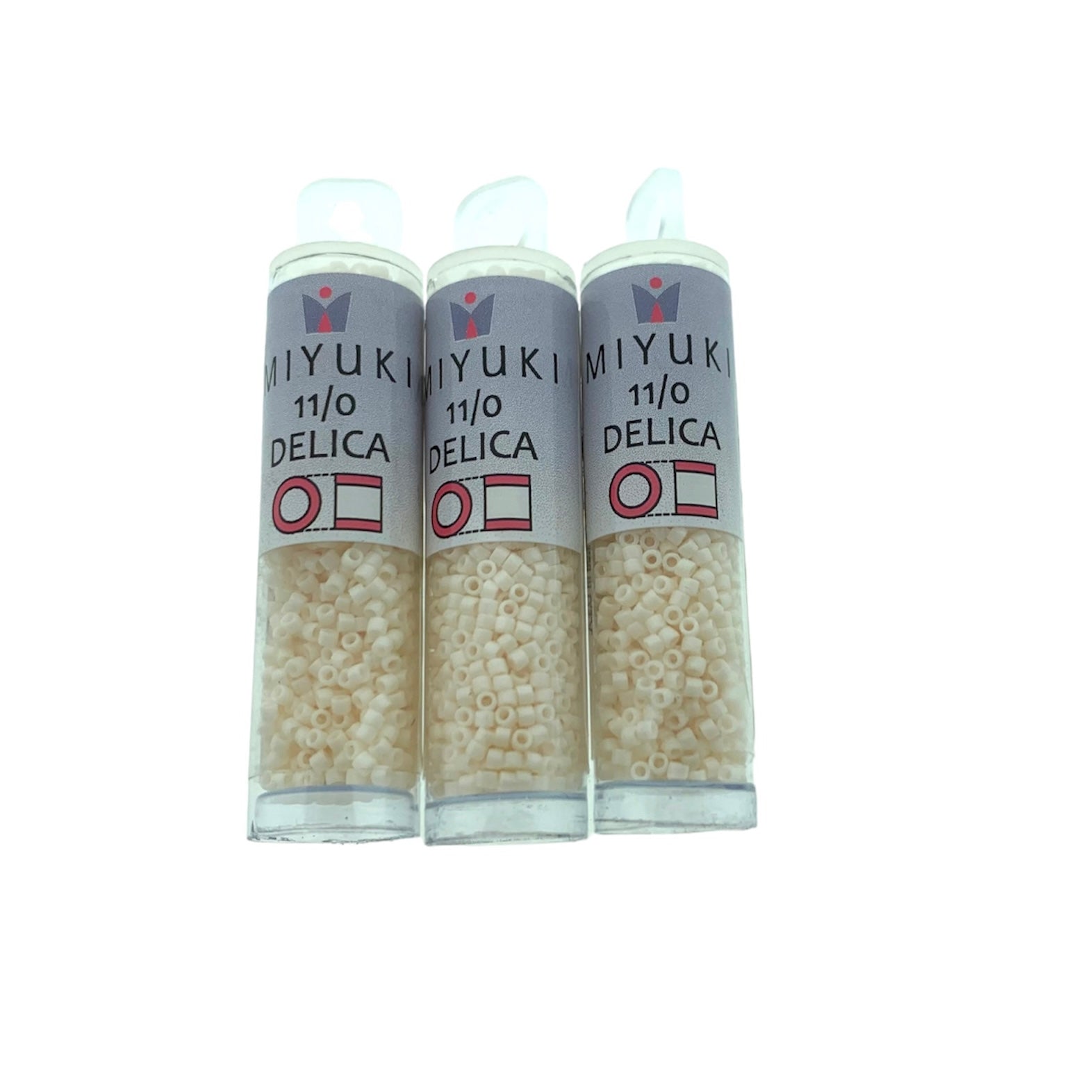 Buisje miyuki delica 11/0 DB1490-TB bisque white - 7,2 gram-Kralen-Kraaltjes van Renate