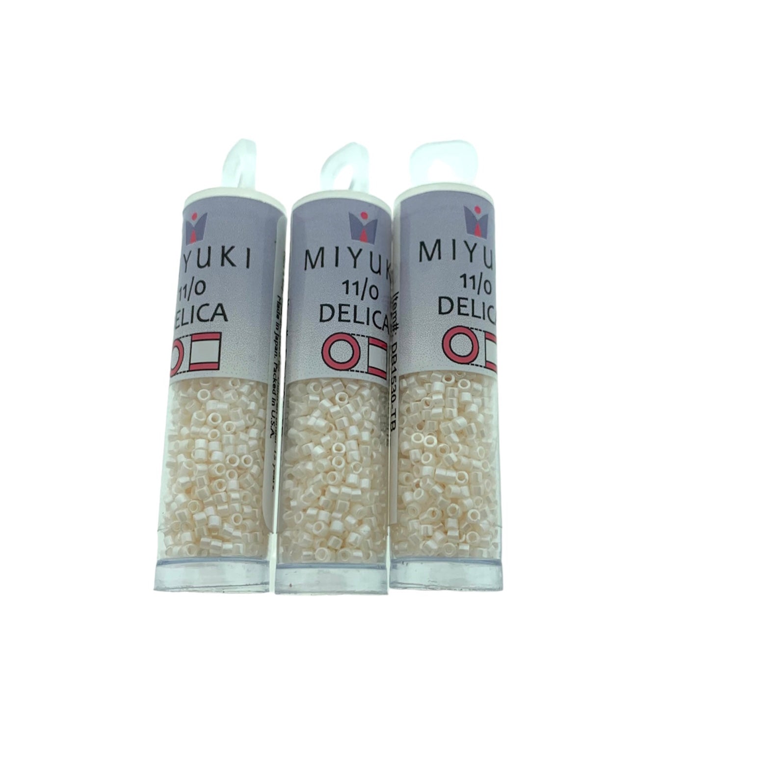 Buisje miyuki delica 11/0 DB1530-TB bisque white - 7,2 gram-Kralen-Kraaltjes van Renate