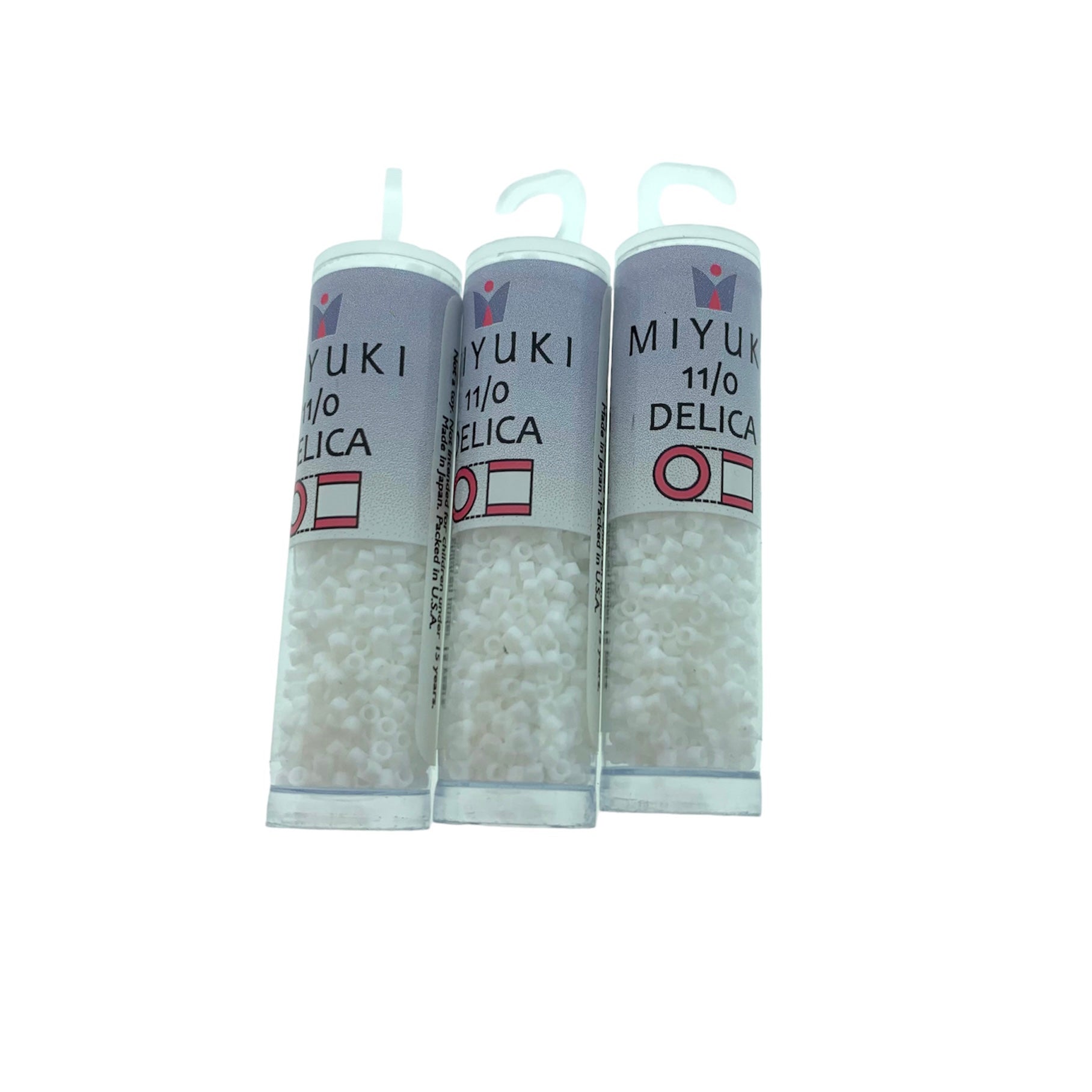 Buisje miyuki delica 11/0 DB351-TB matte white - 6.6 gram-Kralen-Kraaltjes van Renate