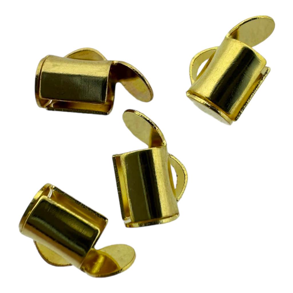 Buisje voor miyuki armbanden goud 6mm - 4 stuks-onderdelen-Kraaltjes van Renate