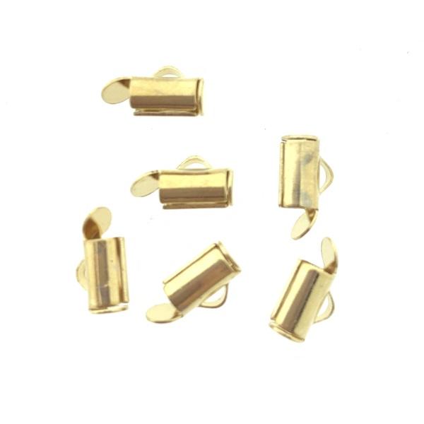 Buisje voor miyuki armbanden goud 6x8x4mm - 6 stuks-Kraaltjes van Renate