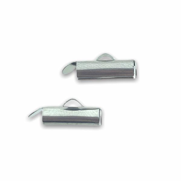 Buisje voor miyuki armbanden zilver 5.5x10x4mm-onderdelen-Kraaltjes van Renate