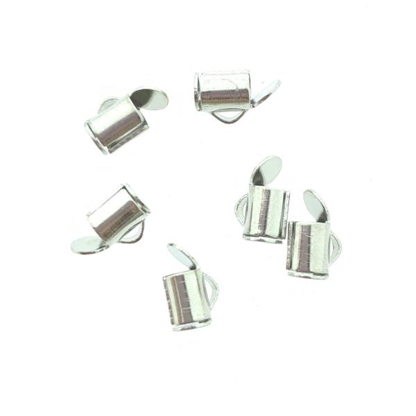 Buisje voor miyuki armbanden zilver 6x6x4mm - 6 stuks-Kraaltjes van Renate