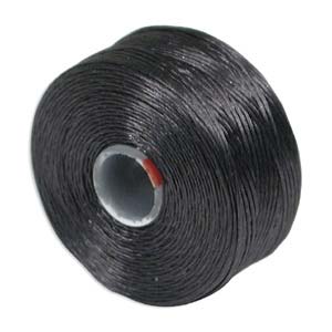 S-lon koord Tex45 - 0,11mm - houtskool grijs 70mtr-Kraaltjes van Renate