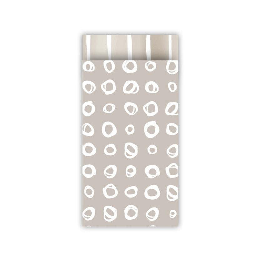 Cadeauzakjes Dot design beige 7x13cm - 5 stuks-Gifts-Kraaltjes van Renate