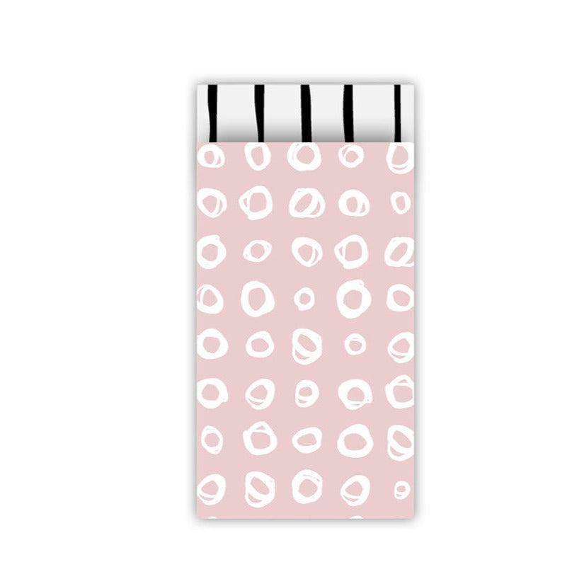 Cadeauzakjes Dot design roze/wit 7x13cm - 5 stuks-Gifts-Kraaltjes van Renate