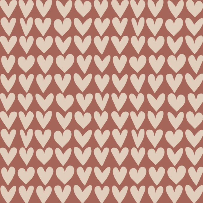 Cadeauzakjes Love Red beige 12x19cm - 5 stuks-Kraaltjes van Renate