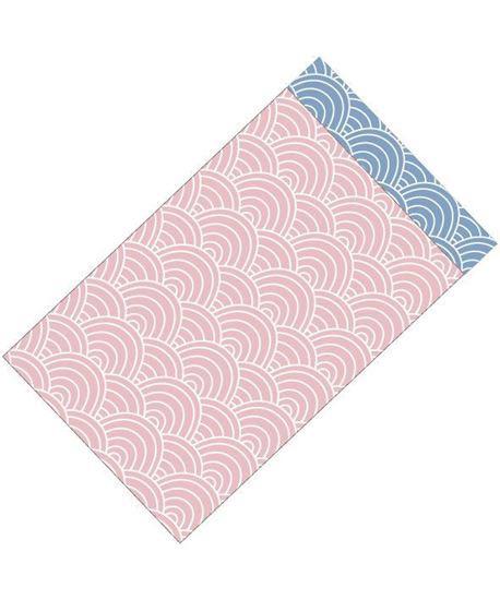 Cadeauzakjes Ocean Waves roze-blauw 12x19cm - 5 stuks-Kraaltjes van Renate