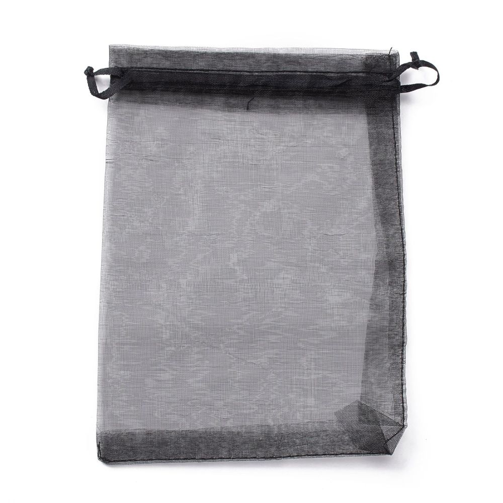 Organza zakjes Black 13x18cm - 5 stuks-Gifts-Kraaltjes van Renate